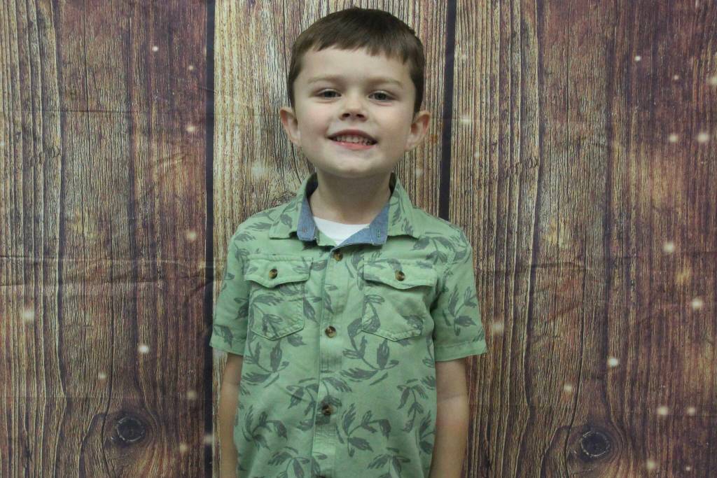 Jordan, age 4, is thankful for Mom giving me dinner and cantaloupe, he said.