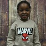 Milan, age 4, said he is thankful for chocolate candy.