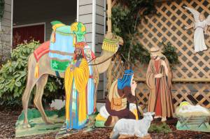 Photo by Allyson Ballard
Repairing and repainting Concordia Lutheran Churchs nativity scene took about nine months.