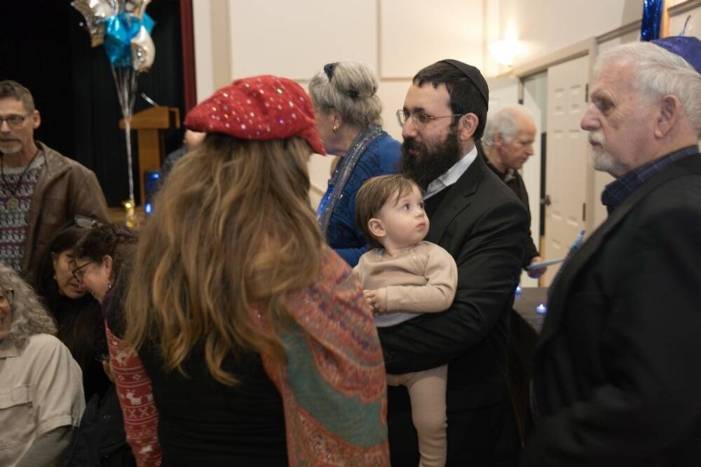 (Photo provided by the Chabad Jewish Center of Skagit County) The Chabad Jewish Center of Skagit County hosts a Hanukkah party on Whidbey and in Mount Vernon.