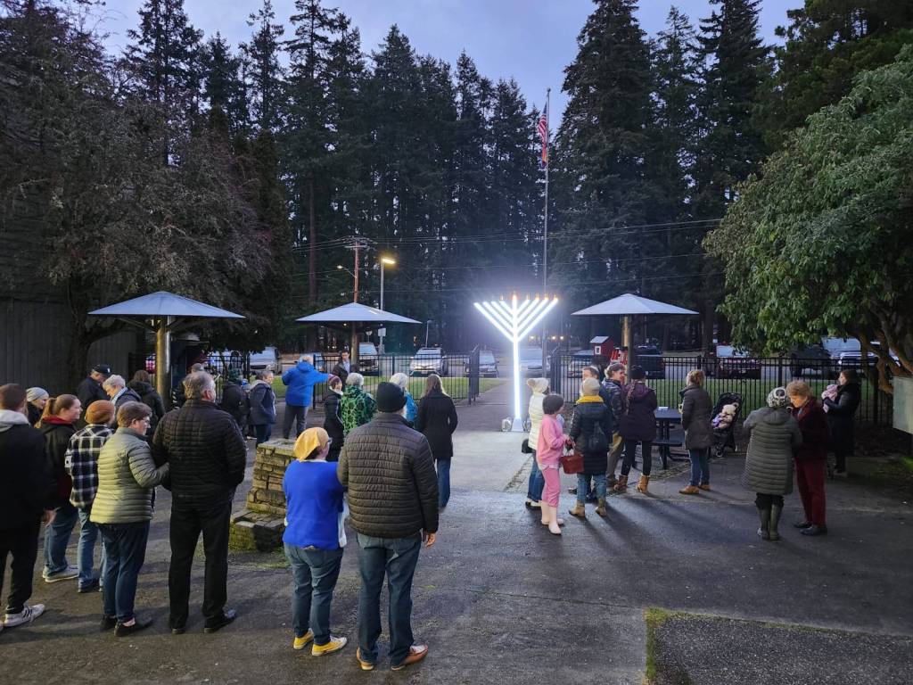 The Chabad comes to Whidbey each year to spread the light on Hannukah.