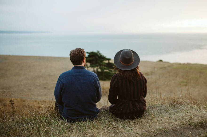 Photo provided
Brett and Gretyl Baird sit peacefully on Ebeys Landing in Coupeville, one of their go-to spots.
