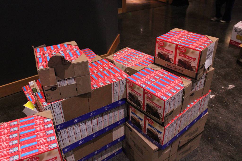 (Photo by Allyson Ballard)
Each bag received a certain number of items, and each family will receive a bag  a thousand will be distributed in total.