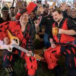 (Photo by Ted Warner Photography) People at the Ren Faire enjoy beverages music and chats with friends and strangers alike.