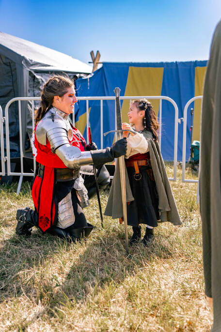 (Photo by Ted Warner Photography) People of all ages delight in the Whidbey Ren Faire.
