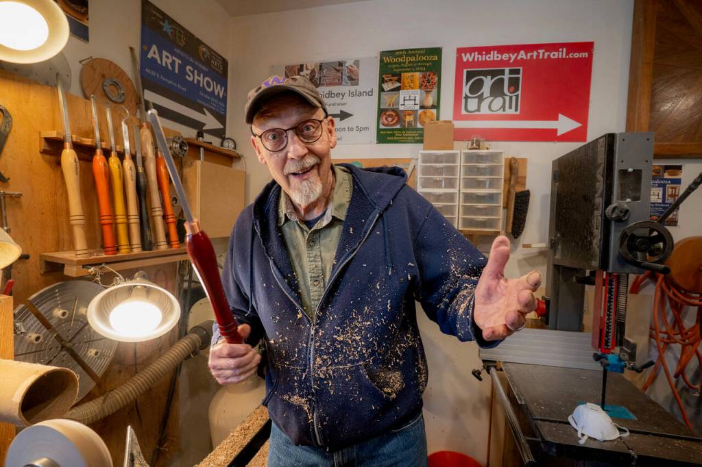 Photo by David Welton. Don Wodjenski is a longtime woodworker and former teacher who has been all about creating bowls since 2020.