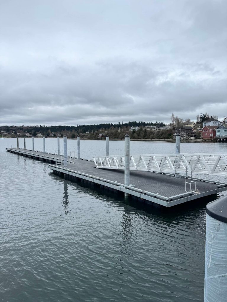 (Photo provided) It took four days in total to install the new dock.