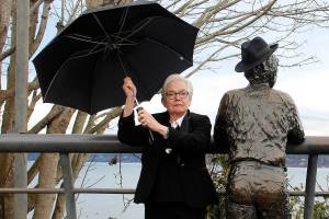 File photo. Josh Hauser, Langleys bookstore owner, becomes Mayor Josh DeFax for two days every year.
