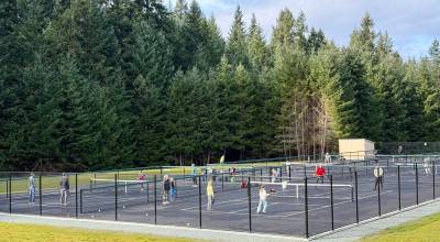 Photo provided by South Whidbey Parks and Rec. New pickleball courts are a popular spot.