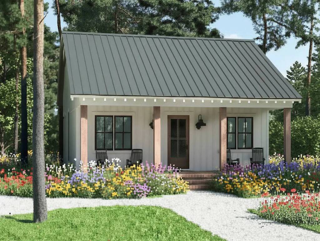Concept image via Whidbey Island Living Legacy. The Grace Landing Cottages development will include six cottages like the one pictured here.