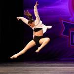 Photo provided. Lainey Dodge defies gravity on stage.