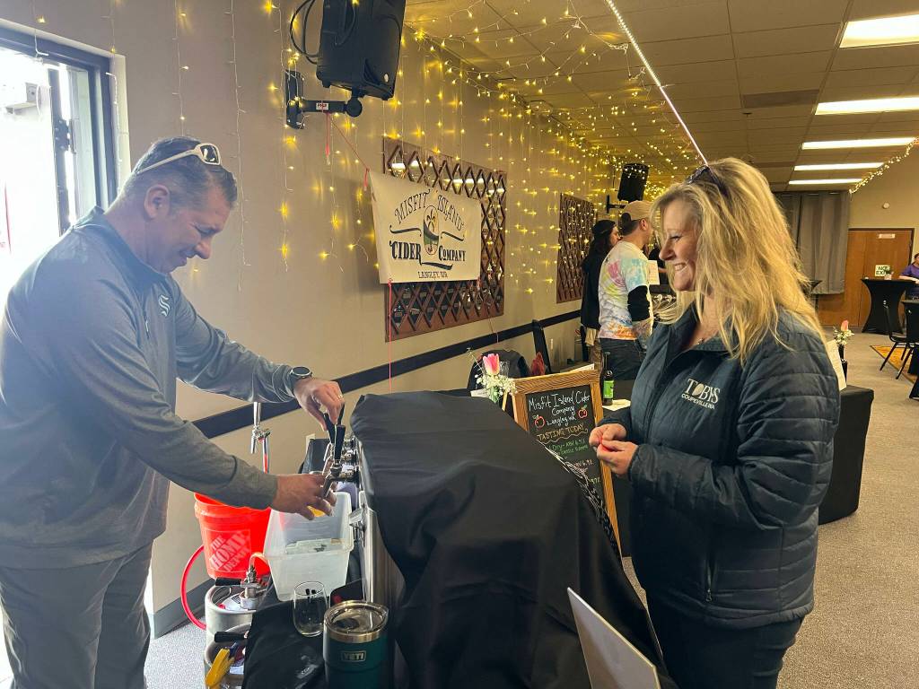 Photo provided. Abbie Martin samples a beverage at a previous Wine, Bites and Brews event.