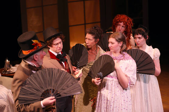 Photo provided by Whidbey Island Center for the Arts. From left are Jeff Natter, Levi Redmill, Marta Mulholland, Rachael Spencer, Andrew Fling and Grace Webb.