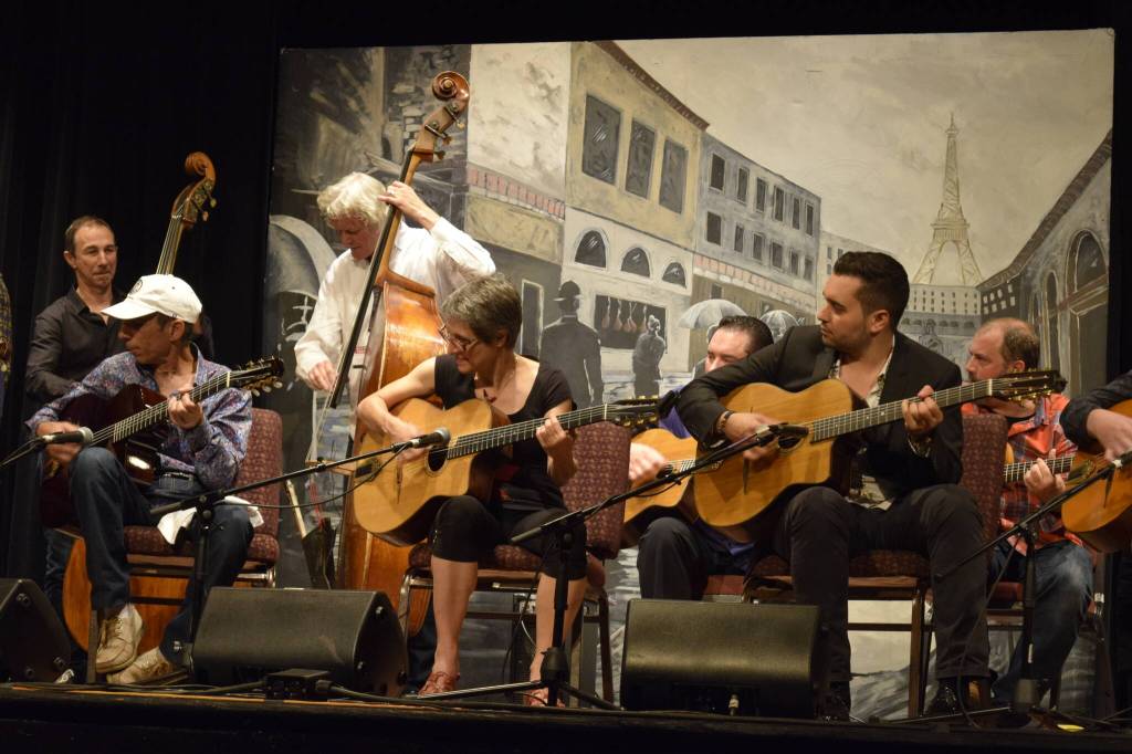Photo by Patricia Guthrie. Djangofest NW is WICAs biggest and best known event, recognized as one of the premiere festivals devoted to Django Reinhardts music. The five-day event ends with all musicians gathering for one last jam session.