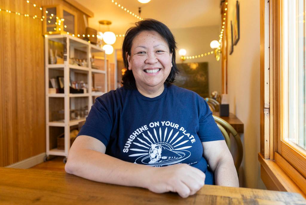 (Photos by Olivia Vanni / The Herald)
Crepe Cafe Merriweather owner and chef Joan Samson on March 12, 2026 in Langley.