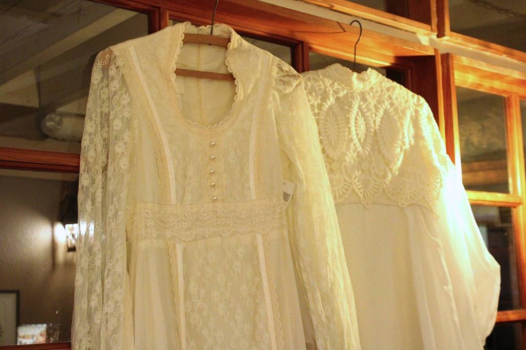 (Photo by Allyson Ballard) Vintage wedding dresses have been particularly popular at the store.