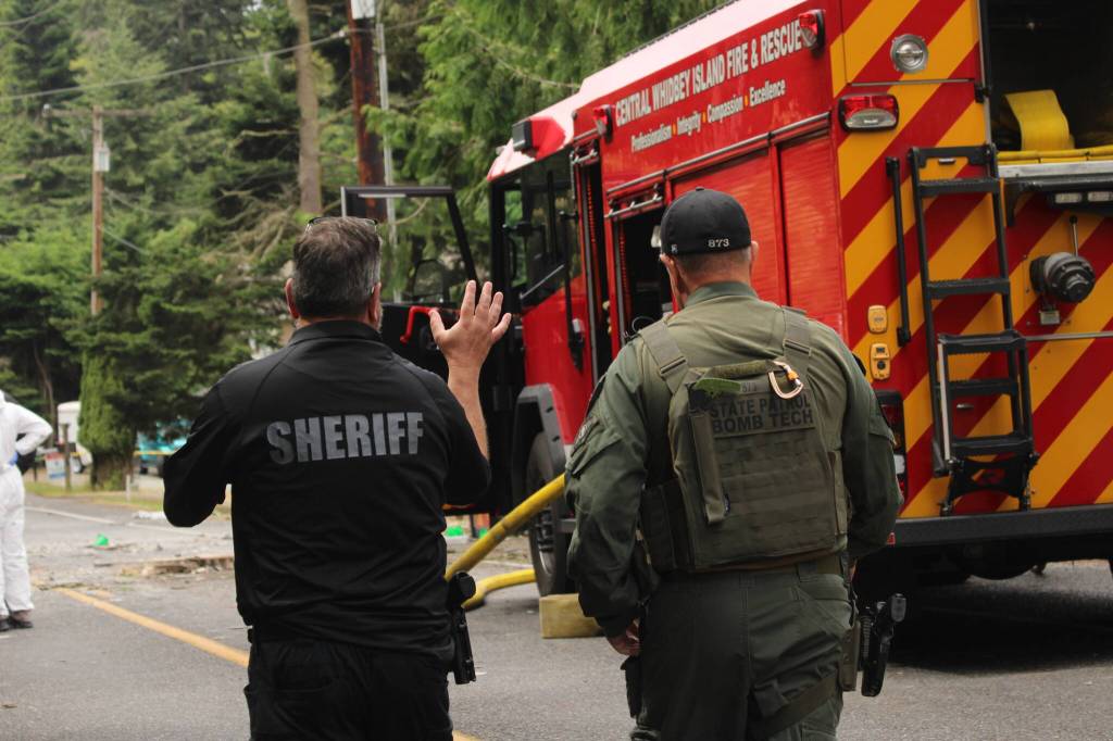 Photo by Allyson Ballard. Region 3 Arson Task Force is conducting the investigation in coordination with the Bureau of Alcohol, Tobacco, Firearms and Explosives.
