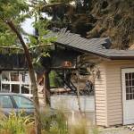 Photo by Allyson Ballard. Three homes were damaged by the fire and explosion.