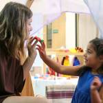 Photo provided. Megan Gaydosh, the program coordinator for Mother Mentors and a mentor herself, plays with 5-year-old Gwen Santosa.
