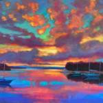Photo provided
Whidbey Island continues to shape much of Saias work. Daily walks, time spent on the water and painting outdoors with friends all influence the scenes that emerge in her studio.