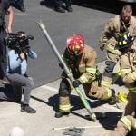 Photo by Allyson Ballard
Firefighters reenacted a real-life crash in a promotional video for the Firehouse Subs Public Safety Foundation.